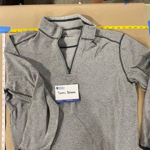 Tommy Bahama 1/4 Zip Gray Sweatshirt Pullover L